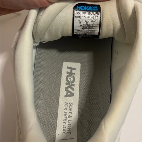 HOKA Clifton 8 Women’s 10B White Athletic Running Walking Laced Shoes - Picture 8 of 8